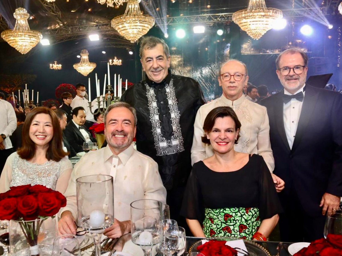 Greek Ambassador Joannis Pediotis, Moroccan Ambassador Mohammad Rida El Passi, Canadian Ambassador David Hartman, Australian Ambassador Hae Kyong Yu, EU Ambassador Luc Veron and British Ambassador Laure Beaufils.